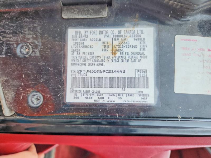 Продаж на аукціоні авто 1993 Ford F350, vin: 2FTJW35M6PCB14443, номер лоту: 69786646