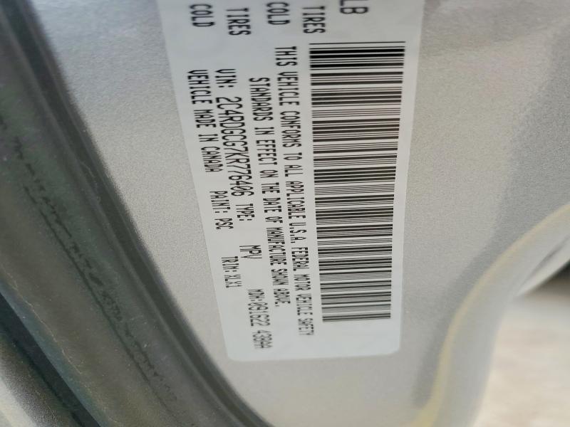 Auction sale of the 2019 Dodge Grand Caravan, vin: 2C4RDGCG7KR776406, lot number: 68720946