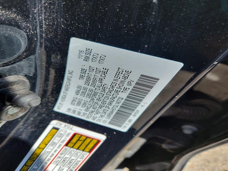 Продажа на аукционе авто 2016 Honda Cr-v, vin: 5J6RM4H57GL140732, номер лота: 69855046