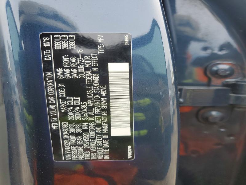 Aukcja sprzedaży 2019 Volvo Xc90, vin: YV4A22PL2K1460863, numer aukcji: 69805066