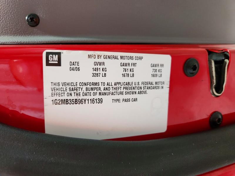 Продажа на аукционе авто 2006 Pontiac Solstice, vin: 1G2MB35B96Y116139, номер лота: 70136516