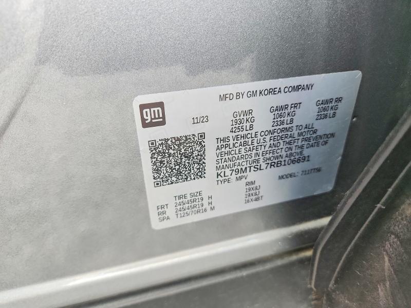 Aukcja sprzedaży 2024 Chevrolet Trailblazer, vin: KL79MTSL7RB106691, numer aukcji: 67657236