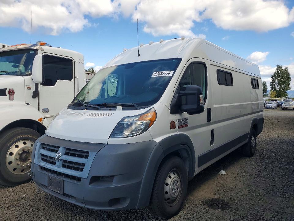 69587536 :رقم المزاد ، 3C6URVJD2EE125836 vin ، 2014 Ram Promaster 3500 مزاد بيع