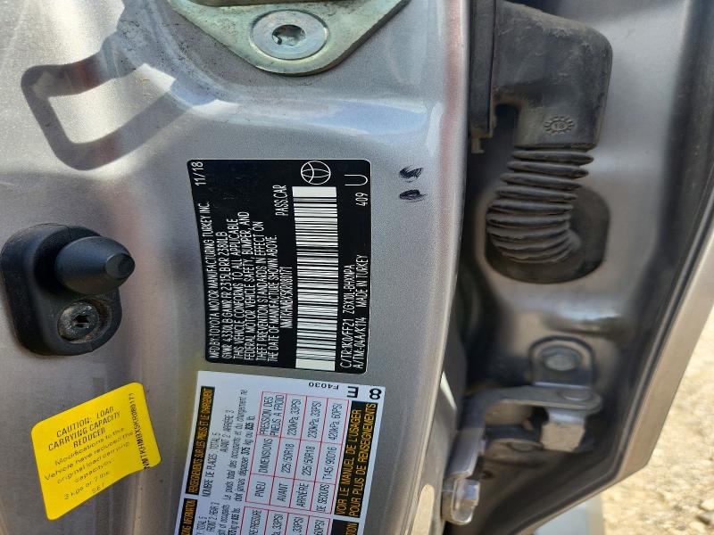 69456286 :رقم المزاد ، NMTKHMBX5KR080171 vin ، 2019 Toyota C-hr مزاد بيع