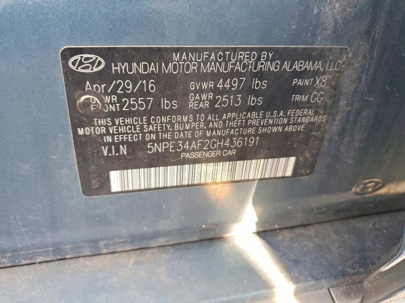 Aukcja sprzedaży 2016 Hyundai Sonata, vin: 5NPE34AF2GH436191, numer aukcji: 71215886