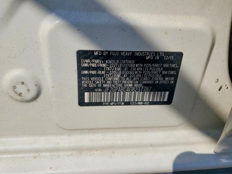 Продаж на аукціоні авто 2016 Subaru Crosstrek, vin: JF2GPABC4G8237787, номер лоту: 69743266