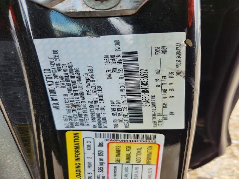 Продажа на аукционе авто 2013 Ford Fusion, vin: 3FA6P0HR4DR35652, номер лота: 69997176