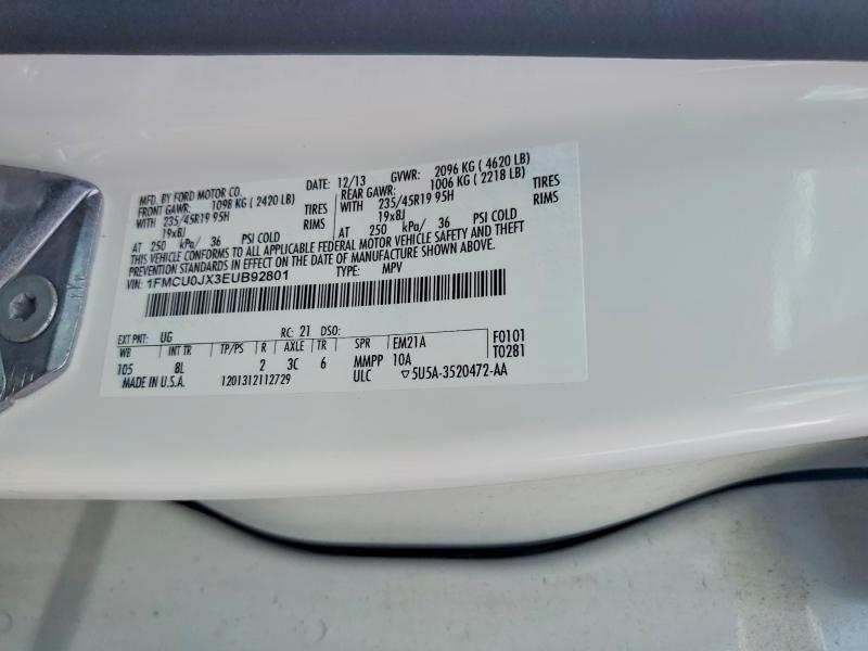 Продажа на аукционе авто 2014 Ford Escape S Fwd, vin: 1FMCU0JX3EUB92801, номер лота: 68539856