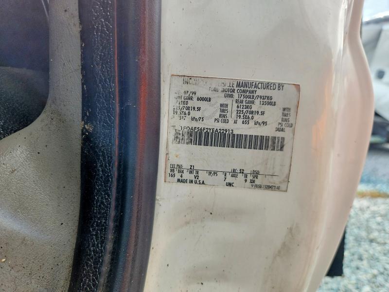 2000 Ford F550 მანქანა იყიდება აუქციონზე, vin: 1FDAF56F2YEA22913, აუქციონის ნომერი: 67112506