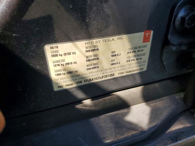 Aukcja sprzedaży 2018 Tesla Model S, vin: 5YJSA1E23JF261356, numer aukcji: 68035866