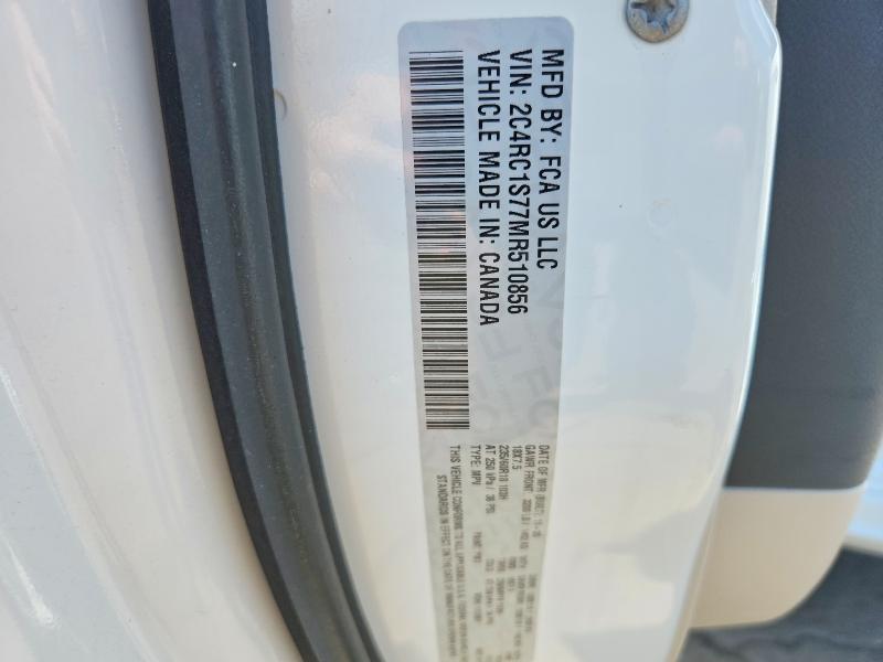 2021 Chrysler Pacifica მანქანა იყიდება აუქციონზე, vin: 2C4RC1S77MR510856, აუქციონის ნომერი: 69204266