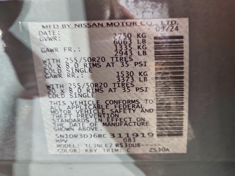 Продажа на аукционе авто 2024 Nissan Pathfinder, vin: 5N1DR3DJ6RC311919, номер лота: 67458726