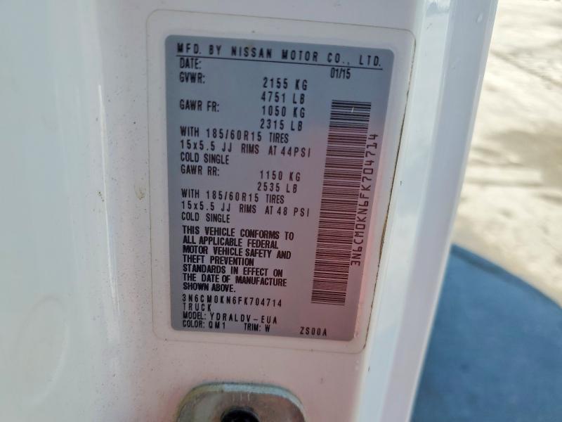 67781586 :رقم المزاد ، 3N6CM0KN6FK704714 vin ، 2015 Nissan Nv200 مزاد بيع