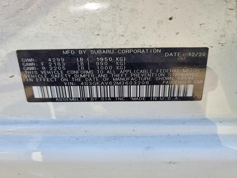 Продаж на аукціоні авто 2021 Subaru Impreza, vin: 4S3GKAV62M3603208, номер лоту: 68008316