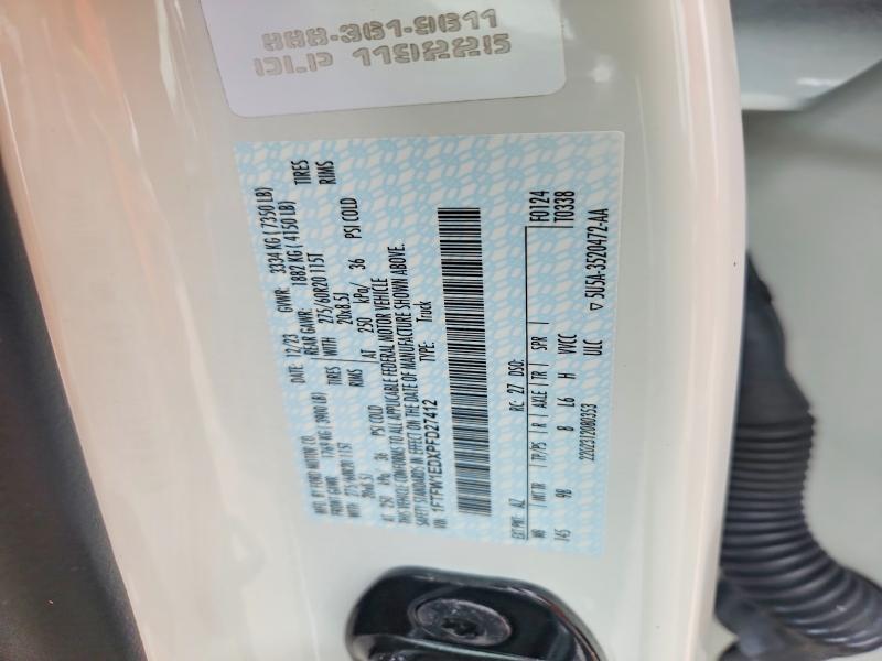 Продажа на аукционе авто 2023 Ford F150, vin: 1FTFW1EDXPFD27412, номер лота: 68415466