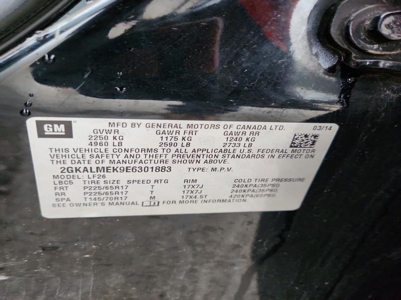 69295866 :رقم المزاد ، 2GKALMEK9E6301883 vin ، 2014 Gmc Terrain مزاد بيع