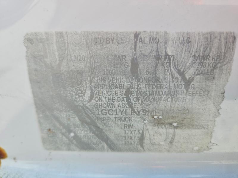 2021 Chevrolet Silverado მანქანა იყიდება აუქციონზე, vin: 1GC1YLEY9MF163603, აუქციონის ნომერი: 70183706