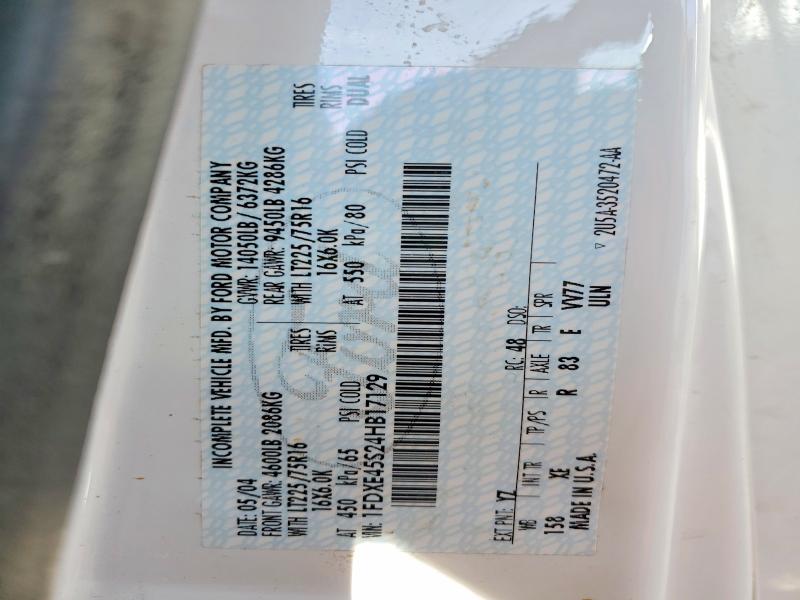68612746 :رقم المزاد ، 1FDXE45S24HB17129 vin ، 2005 Ford Forester مزاد بيع