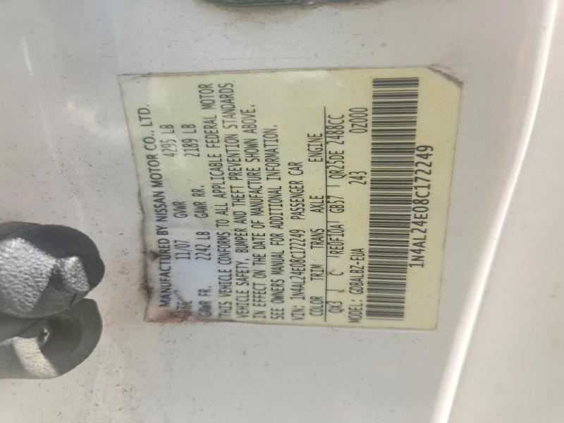 68036926 :رقم المزاد ، 1N4AL24E08C172249 vin ، 2008 Nissan Altima مزاد بيع