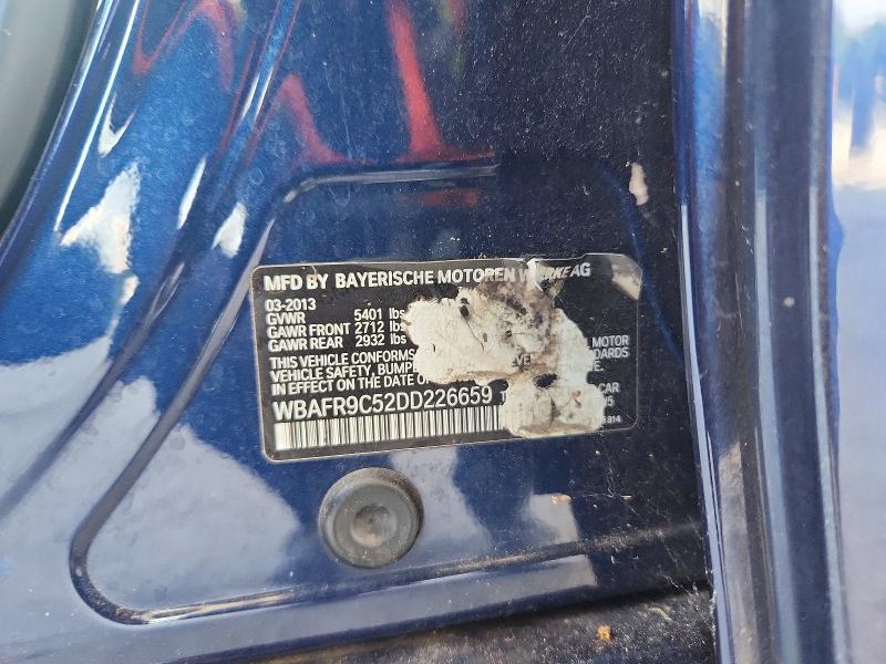 67728506 :رقم المزاد ، WBAFR9C52DD226659 vin ، 2013 Bmw 550 مزاد بيع