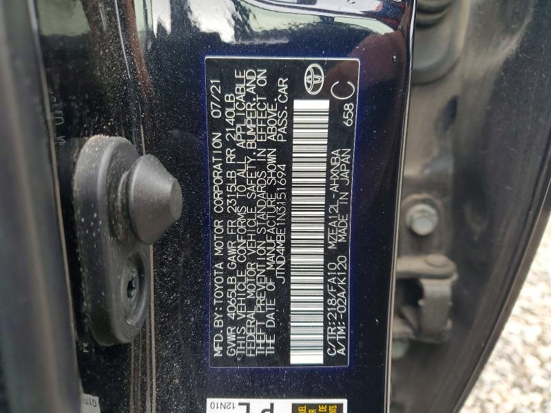 Продаж на аукціоні авто 2022 Toyota Corolla Hatchback, vin: JTND4MBE1N3151694, номер лоту: 69300336