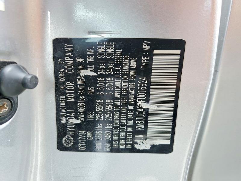 Продаж на аукціоні авто 2015 Hyundai Tucson, vin: KM8JUCAG3FU016924, номер лоту: 70559206