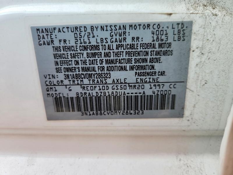 Продажа на аукционе авто 2021 Nissan Sentra, vin: 3N1AB8CV0MY286323, номер лота: 69348526
