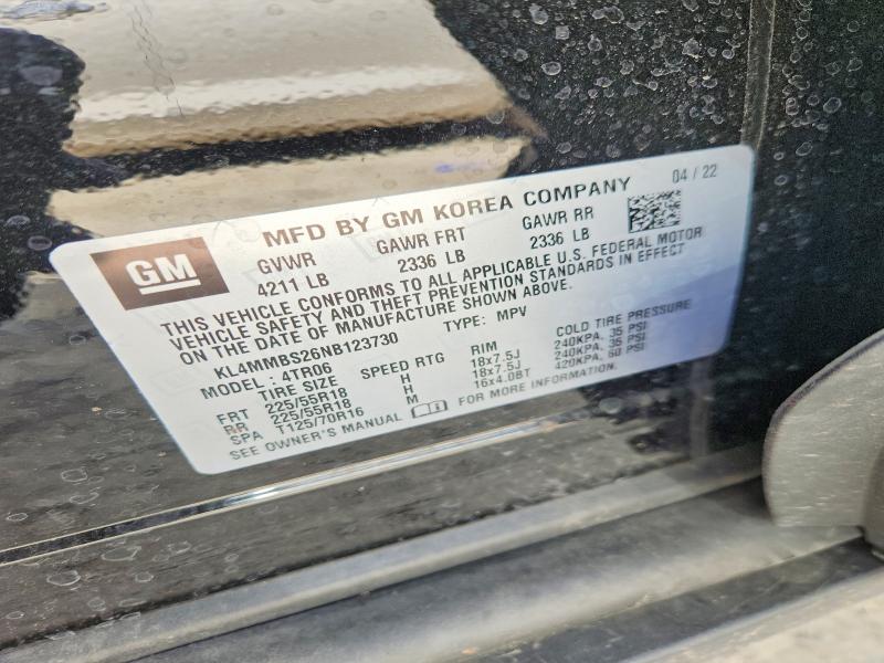Aukcja sprzedaży 2022 Buick Encore Gx, vin: KL4MMBS26NB123730, numer aukcji: 67773636