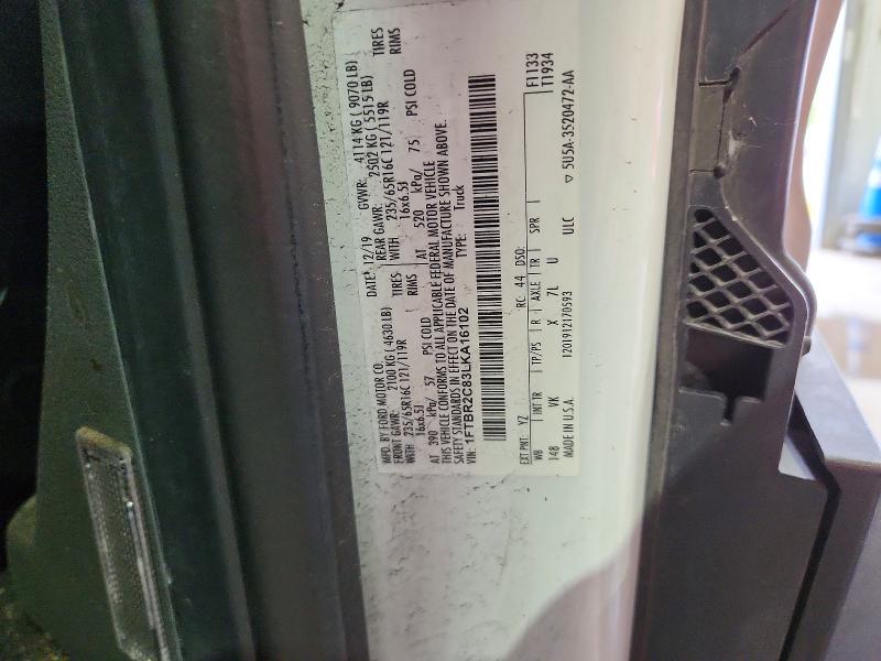 70648256 :رقم المزاد ، 1FTBR2C83LKA16102 vin ، 2020 Ford Transit مزاد بيع