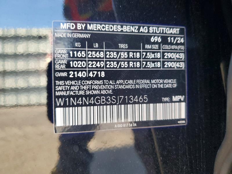 69038316 :رقم المزاد ، W1N4N4GB3SJ713465 vin ، 2025 Mercedes-benz Gla مزاد بيع