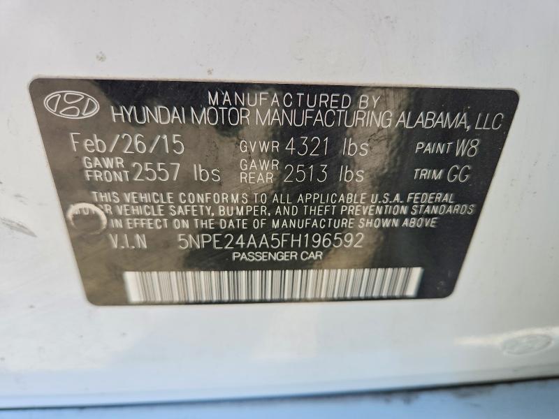 Продаж на аукціоні авто 2015 Hyundai Sonata, vin: 5NPE24AA5FH196592, номер лоту: 69524996