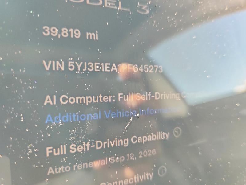 Aukcja sprzedaży 2023 Tesla Model 3, vin: 5YJ3E1EA1PF645273, numer aukcji: 67498746