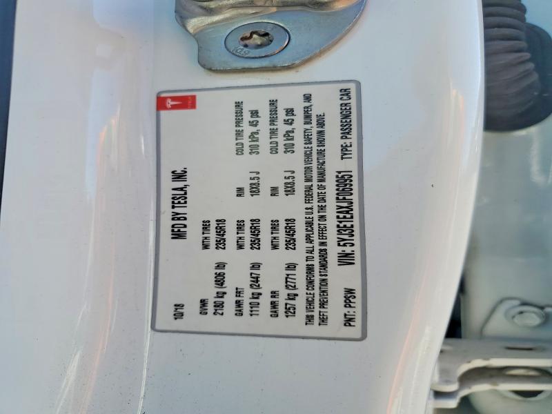 Aukcja sprzedaży 2018 Tesla Model 3, vin: 5YJ3E1EAXJF069951, numer aukcji: 68793076