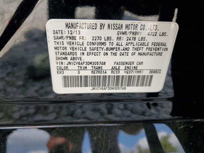 Aukcja sprzedaży 2013 Infiniti G37 Sedan, vin: JN1CV6AP3DM305748, numer aukcji: 68940646