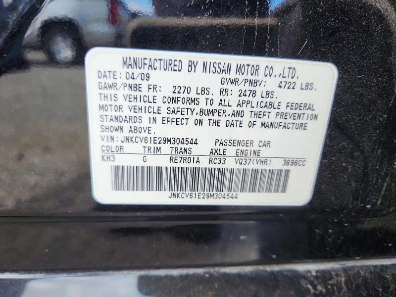 67878576 :رقم المزاد ، JNKCV61E29M304544 vin ، 2009 Infiniti G37 Sedan مزاد بيع