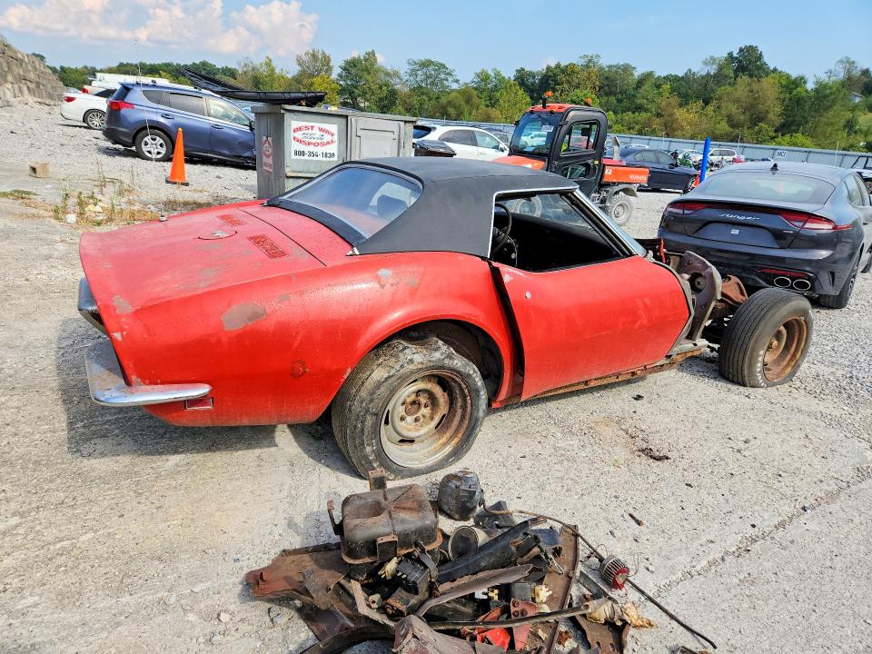 1969 Chevrolet Corvette მანქანა იყიდება აუქციონზე, vin: 194679S725987, აუქციონის ნომერი: 69519826