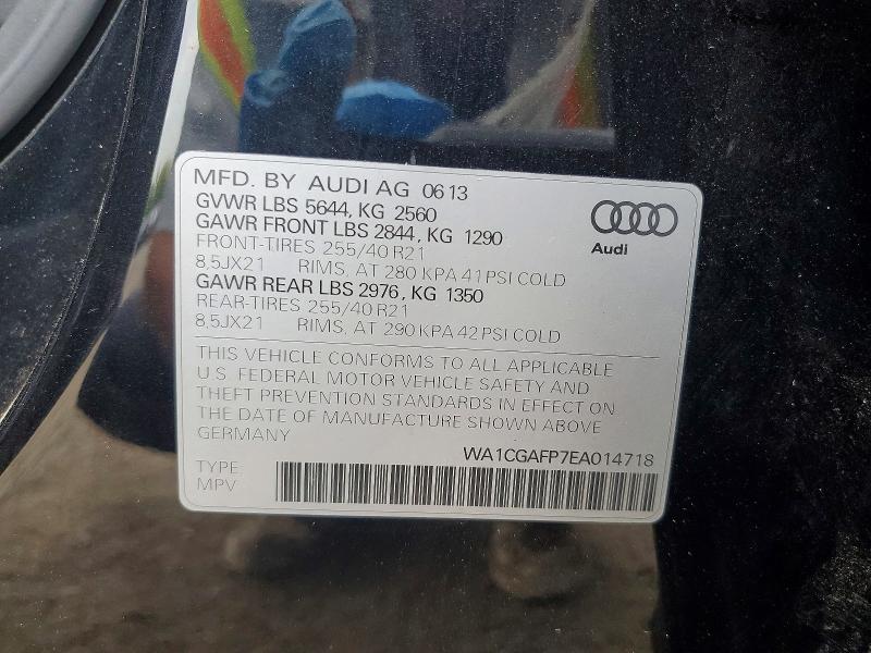 Aukcja sprzedaży 2014 Audi Sq5, vin: WA1CGAFP7EA014718, numer aukcji: 67784896