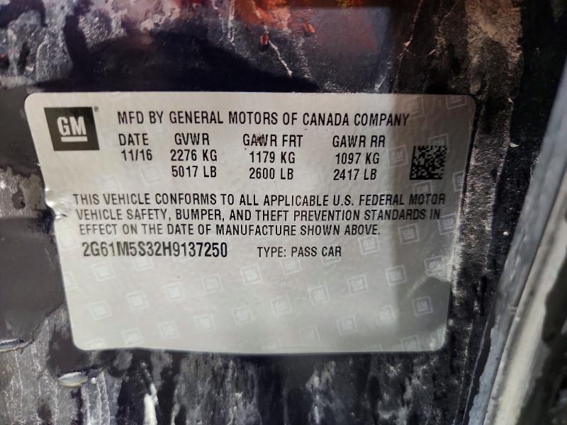 Продаж на аукціоні авто 2017 Cadillac Xts, vin: 2G61M5S32H9137250, номер лоту: 69728786