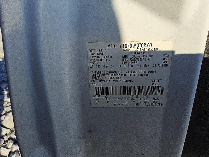 67507206 :رقم المزاد ، 1FTMF1EM6EKF94896 vin ، 2014 Ford F150 مزاد بيع