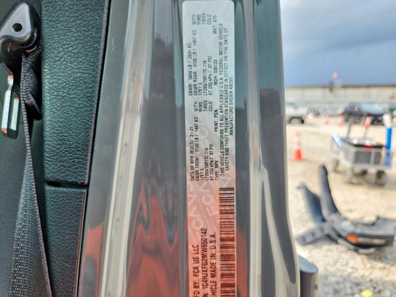 Продаж на аукціоні авто 2021 Jeep Wrangler Unlimited, vin: 1C4HJXFG2MW650142, номер лоту: 69070196