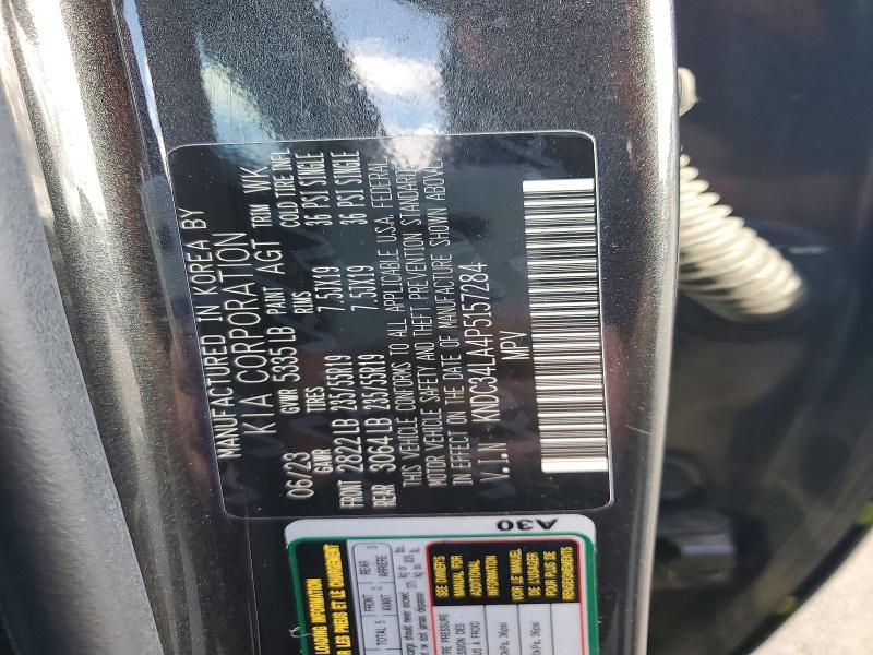 70173836 :رقم المزاد ، KNDC34LA4P5157284 vin ، 2023 Kia Ev6 مزاد بيع