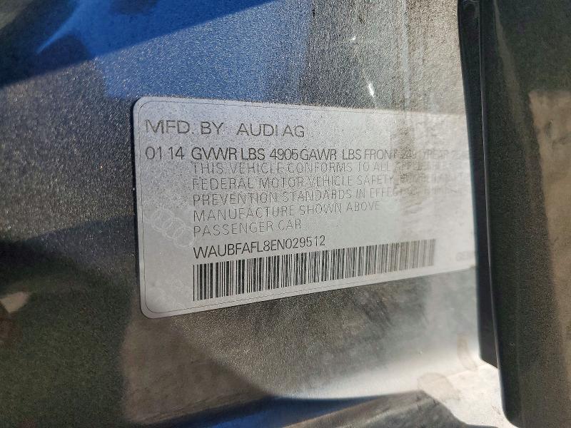 Aukcja sprzedaży 2014 Audi A4, vin: WAUBFAFL8EN029512, numer aukcji: 69752936