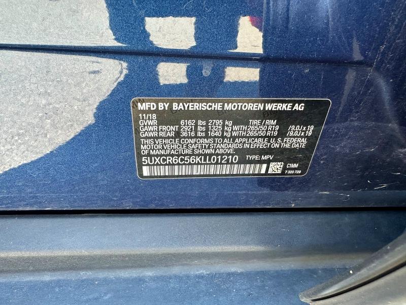 Продаж на аукціоні авто 2019 Bmw X5, vin: 5UXCR6C56KLL01210, номер лоту: 68214096
