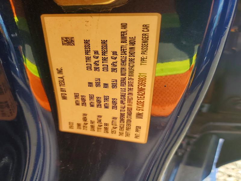 Aukcja sprzedaży 2022 Tesla Model 3, vin: 5YJ3E1EA2NF369831, numer aukcji: 67712116