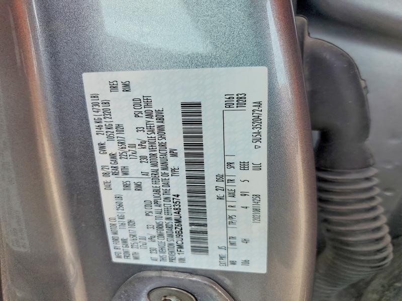 Aukcja sprzedaży 2021 Ford Escape, vin: 1FMCU9BZ6MUA83574, numer aukcji: 68336676
