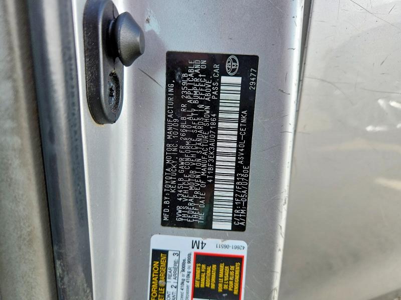 70071546 :رقم المزاد ، 4T1BF3EK3AU071864 vin ، 2010 Toyota Camry مزاد بيع