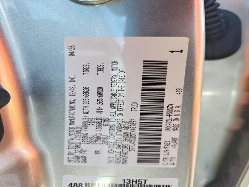 Продажа на аукционе авто 2026 Toyota Tundra, vin: 5TFLA5DB5TX407097, номер лота: 69021456