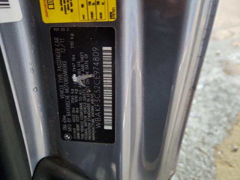 Aukcja sprzedaży 2012 Bmw 328, vin: WBAKF3C52CE974809, numer aukcji: 67254386