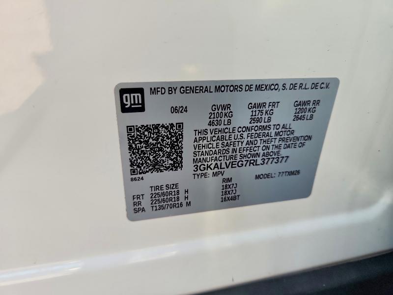 Продажа на аукционе авто 2024 Gmc Terrain, vin: 3GKALVEG7RL377377, номер лота: 67712076