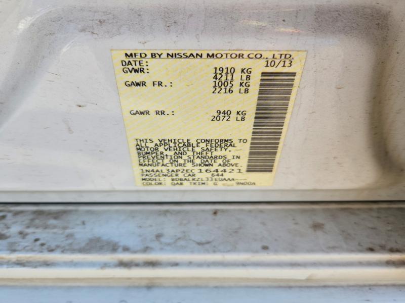 67713056 :رقم المزاد ، 1N4AL3AP2EC164421 vin ، 2014 Nissan Altima مزاد بيع